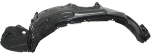Front Fender Liner for Toyota Highlander 2011-2013 Left Driver, Made of Plastic, Vacuum Form, Without Metal, for Hybrid Models, Replacement