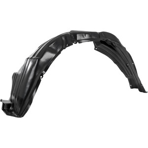 Front Fender Liner for Toyota Sienna 2011-2014, Left Driver, Plastic, Vacuum Form, with Extension Sheet, Excludes SE Model, Replacement