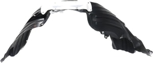 Front Fender Liner for Toyota Sienna SE Model 2011-2020, Left Driver Side, with Insulation Foam and Extension Sheet, Vacuum Formed Plastic, Replacement