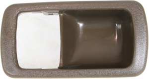 Front Door Handle Inside Bezel for Toyota Camry 1992-1996, Right Passenger, Brown, Replacement