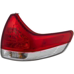 Outer Right Passenger Tail Light Assembly for Toyota Sienna 2011-2014, Excluding SE Model, Replacement
