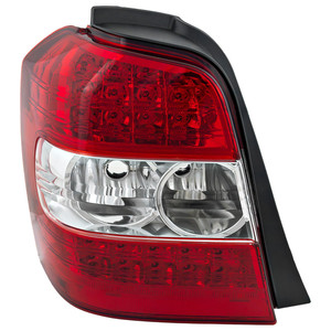 Tail Light for 2006-2007 Toyota Highlander, Left Driver, Lens and Housing, Clear and Red Lens, Hybrid Model, Replacement