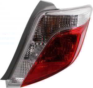 Tail Light Right Passenger for Toyota Yaris Hatchback, Lens and Housing, fits 2012-2014 models, Replacement