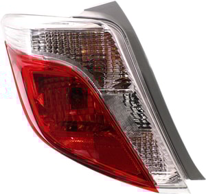 Tail Light for Toyota Yaris Hatchback 2012-2014, Left Driver, Lens and Housing, Replacement