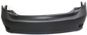 Primed (Ready to Paint) Rear Bumper Cover for 2009-2010 Toyota Corolla, Without Spoiler Holes, Fit for Japan Built Vehicle, Replacement