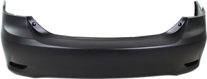 Rear Bumper Cover for Toyota Corolla 2011-2013, Primed (Ready to Paint), Without Spoiler Holes, Suitable for Base, CE, L, LE Models, North America Built Vehicle, Replacement (CAPA Certified)