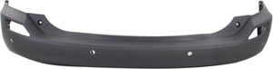 Rear Bumper Cover for Toyota RAV4 2013-2015, Textured Dark Gray, with Parking Aid Sensor Holes, Excluding EV Model, Replacement