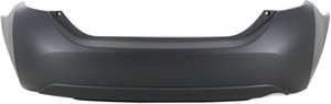 Rear Bumper Cover for Toyota Corolla 2014-2019, Upper Section Primed (Ready to Paint), Lower Section Textured, Replacement (CAPA Certified)
