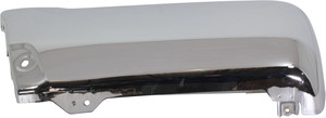 Rear Bumper End for Toyota 4Runner 1996-2002, Left Driver, Chrome, Steel, Base/SR5 Models, without Fender Flare, Replacement