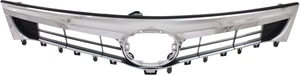 Chrome Shell/Painted Black Insert Grille for Toyota Avalon 2013-2015, Excludes Hybrid Model, Without Pre-Collision System, Replacement