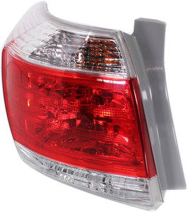 Tail Light Assembly for Toyota Highlander 2011-2013, Left Driver, Excludes Hybrid Models, USA Built Vehicle, Replacement
