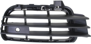 Front Bumper Grille for Volkswagen Touareg 2011-2014, Right Passenger Side, Outer, Textured Black, Replacement