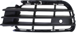 Front Bumper Grille for Volkswagen Touareg 2011-2014, Left Driver, Outer, Textured Black, Replacement