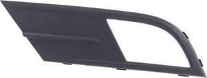 Front Fog Light Molding for Volkswagen Jetta 2015-2018, Left Driver, Textured Black, Excluding GLI/2018 Wolfsburg Edition Models, with or without Block Heater, Replacement