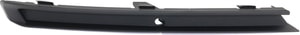 Front Bumper Molding End Plate Textured with Fog Light Holes for 2015-2018 Volkswagen Jetta, Left Driver Side, Excludes Wolfsburg Edition Model 2018, Replacement