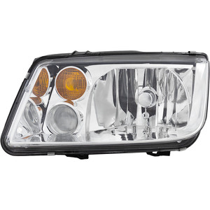 Headlight for Volkswagen Jetta 2002-2005, Left Driver Side, with Lens and Housing, Includes Fog Light Holes, Applicable From VIN 2108642, Excludes GLI Model, Replacement
