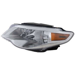 Headlight Assembly for 2009-2010 Volkswagen Passat CC, Halogen, Left Driver Side, From VIN 9530001, Replacement