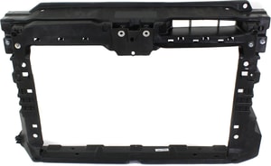 Radiator Support for Volkswagen Jetta 2011-2018, Plastic with Steel, Excludes Hybrid Model, Sedan, Replacement