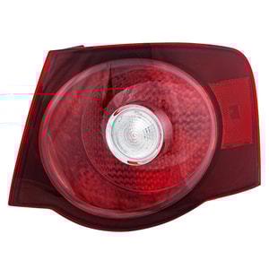 Tail Light Assembly for Volkswagen Jetta Sedan 2008-2010, Right Passenger Side, Outer, Replacement