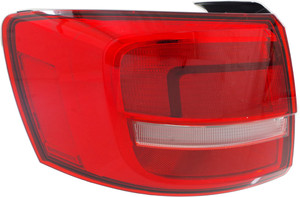 Tail Light for Volkswagen Jetta 2015, Left Driver Side, Outer Assembly, Halogen, Hybrid Model, To June 28, 2015, Replacement