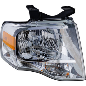 Headlight Assembly for 2007-2014 Ford Expedition, Right Passenger, Halogen, without Black-Out, Replacement