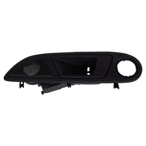 Front Interior Door Handle for Ford Fiesta 2011-2019, Left Driver, Textured Black, with Power Switch Hole, S Model, Replacement