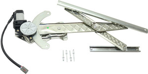 Front Window Regulator for Ford F-150 1999-2003, Right Passenger, Power, with Motor, Fits Regular/SuperCab Models, Including 2004 Heritage, Replacement