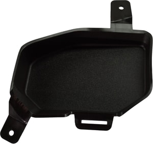 Front Bumper Tow Hook Cover for GMC Sierra 1500 (2019-2022), Left Driver, Textured Black, Without Tow Hook Hole, Replacement
