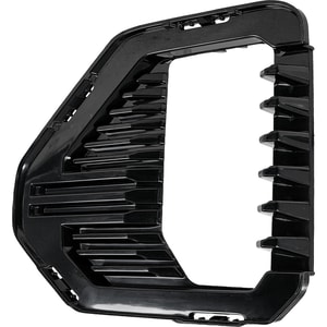 Front Fog Light Molding for GMC Sierra 1500 (2019-2021), Sierra 1500 Limited (2022-2022) Left Driver, Black, Fits Denali, AT4, SLT Models, Replacement