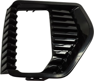 Front Fog Light Molding Bezel for GMC Sierra 1500 (2019-2021), Sierra 1500 Limited (2022), Right Passenger, Textured Black, Elevation/SLE Models, Replacement