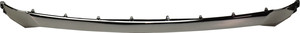 Front Bumper Molding Garnish for Hyundai Santa Fe 2019-2020, Center Position, Dark Chrome, Replacement