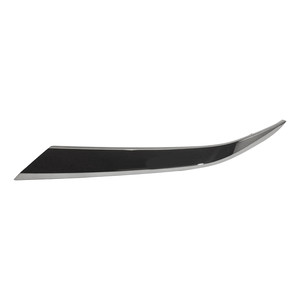 Front Bumper Molding Side Garnish for Hyundai Santa Fe 2019-2020, Left Driver, Dark Chrome, Replacement