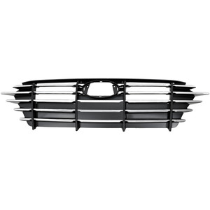 Chrome Black Shell and Insert Grille for Hyundai Sonata 2020-2022, with Black Molding, for Preferred/SE Models, Replacement