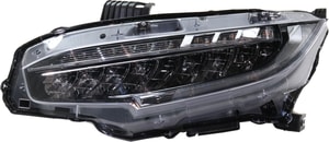 2016 - 2021 Honda Civic Headlight Assembly - Left Driver