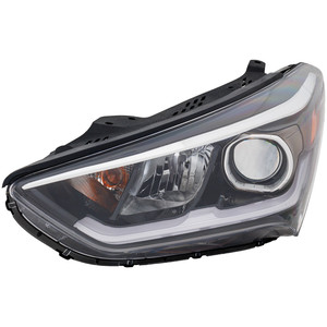 2017 - 2019 Hyundai Santa Fe Headlight Assembly - Left Driver