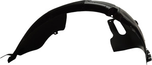 Front Fender Liner for Hyundai Sonata 2018-2019 Right Passenger, Polypropylene+Polyethylene, Injection Form, w/ Chrome (Excluding Hybrid Model), Replacement