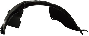 Front Fender Liner for Hyundai Sonata 2018-2019, Left Driver, Polypropylene+Polyethylene, Injection Form, Excludes Hybrid Model, with Chrome, Replacement