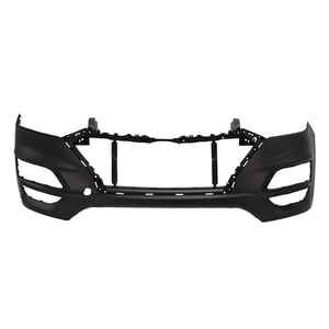 Upper Front Bumper Cover for Hyundai Tucson 2019-2021, Primed (Ready to Paint), Replacement