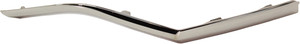 Rear Bumper Molding for Hyundai Santa Fe 2019-2020, Left Driver, Chrome Smoke Black, Replacement