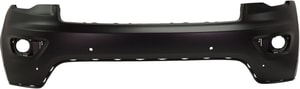 Front Bumper Cover for 2017-2022 Grand Cherokee, Primed (Ready to Paint), with Parking Assist Sensor Holes, Suitable for Laredo, Limited (Excluding Limited X Package), Overland, Trailhawk, Summit Models, Type 1, Replacement