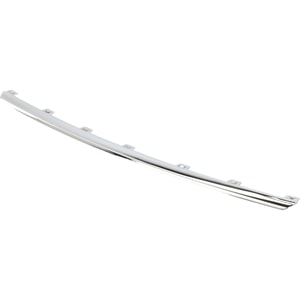 Front Bumper Molding Applique for 2022-2023 Grand Cherokee, Chrome, Without Tow Hooks, Type 1, Replacement