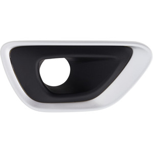 Front Fog Light Molding for Jeep Grand Cherokee 2014-2016, Right Passenger Side, Black with Silver Trim, Excluding SRT Model, Replacement