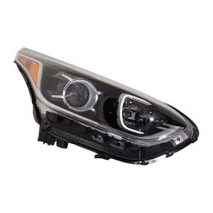 Headlight Assembly for KIA Forte 2019-2021, Halogen, Right Passenger, FE/LXS Model, Sedan, Replacement