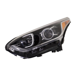 Headlight Assembly for Kia Forte 2019-2021, Left Driver Side, Halogen Light, Fits FE/LXS Sedan Model, Replacement