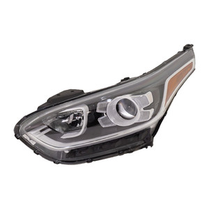 Headlight Assembly for Kia Forte 2019-2021, Left Driver, Halogen, for EX/GT-Line/S Model, Sedan, Replacement