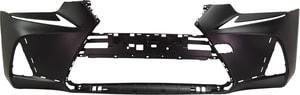 Front Bumper Cover for Lexus IS300/IS350 2018-2020, Primed (Ready to Paint), with F Sport Package, without Park Distance Sensor and Headlight Washer Holes, Replacement