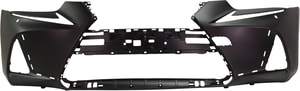 Front Bumper Cover for Lexus IS300/IS350 (2018-2020), Primed (Ready to Paint), with F Sport Package and Headlight Washer Holes, without Park Distance Sensor Holes, Replacement