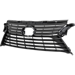 Dark Gray Shell and Insert Grille for 2016-2019 Lexus RX350/RX450H, Base Model, without F Sport Package and Camera Hole, Replacement