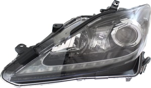Headlight for Lexus IS250/IS350 2012-2013, Left Driver Side, Lens and Housing, Xenon, Without HID Kit, Excluding C Model, Replacement (CAPA Certified)