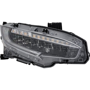 LED Headlight Assembly for Honda Civic 2020-2021, Right Passenger, Suitable for Sedan/Hatchback 2020-2021, Coupe 2020, Touring Model, North America Built Vehicle, Replacement